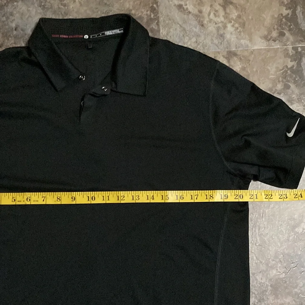 NWOT - Nike Tiger Woods Collection Dri Fit Black 1/4 Snap Men’s Shirt (M) - Picture 6 of 10